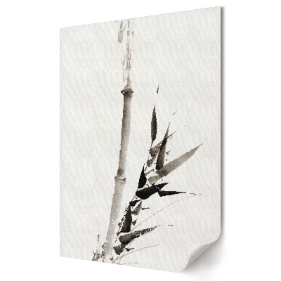 Poster decorativ Un desen minimalist în acuarelă cu bambus