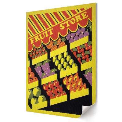 Poster decorativ Magazin de fructe colorat