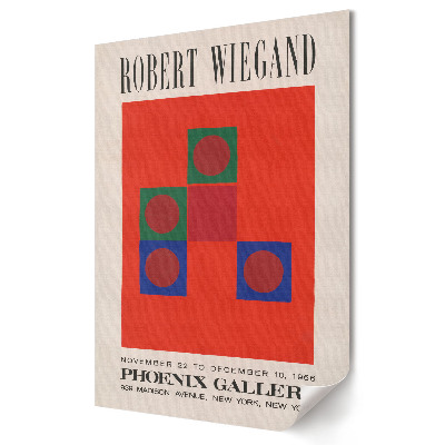 Poster de perete Expoziția lui Robert Wiegand la Galeria Phoenix