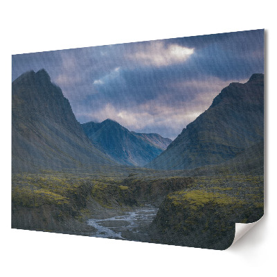 Tablou canvas modern Peisaj montan pitoresc la amurg