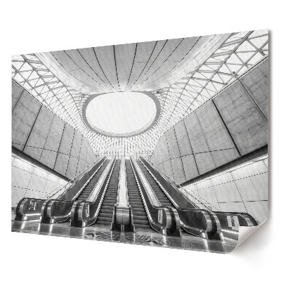 Tablou canvas modern Stație de metrou modernă în monocrom