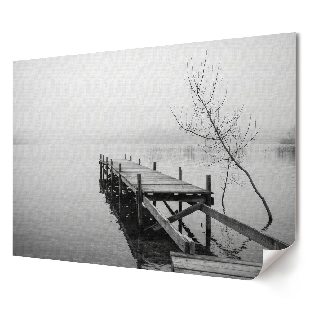Poster de perete elegant Un paradis cețos pe un lac liniștit