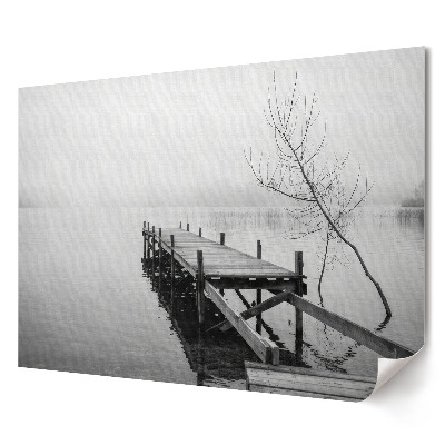 Poster de perete elegant Un paradis cețos pe un lac liniștit