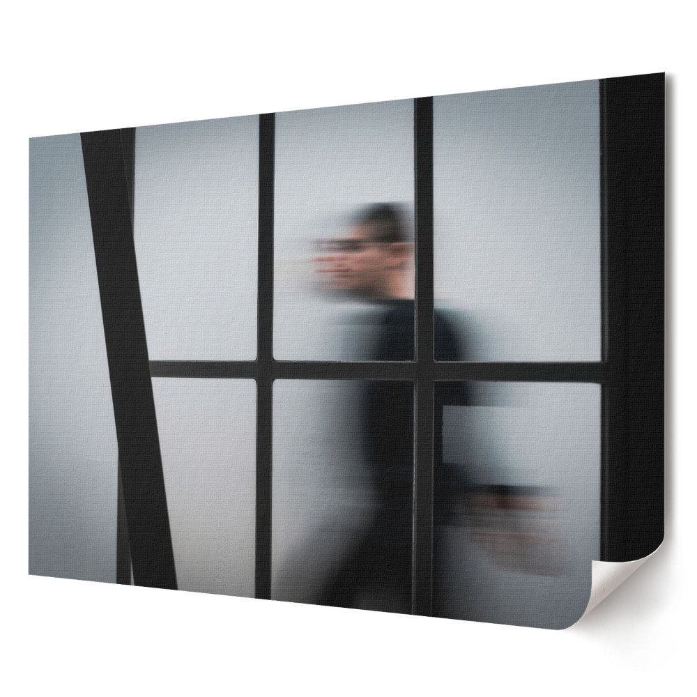 Tablou canvas modern Lumea încețoșată de afară,