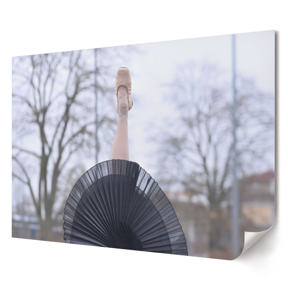 Tablou canvas modern Balerina cu umbrelă dansând