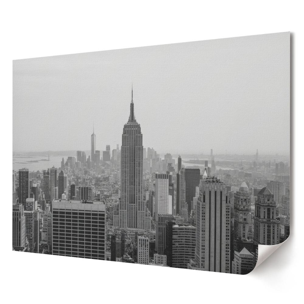 Tablou canvas modern Orizontul orașului New York în nuanțe de gri
