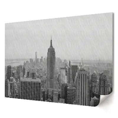 Tablou canvas modern cu orizontul orașului New York în nuanțe de gri