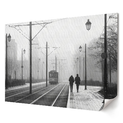 Tablou canvas modern O plimbare de iarnă în peisajul urban