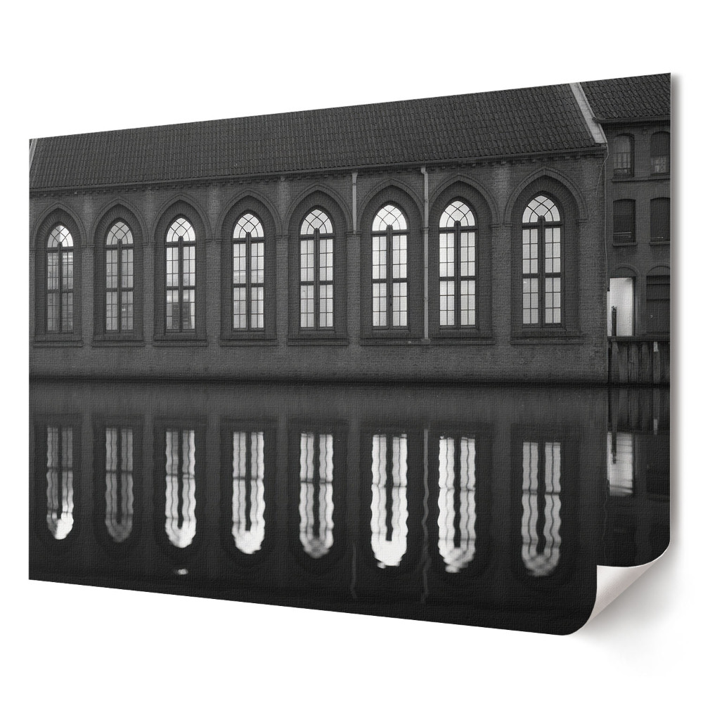 Tablou canvas modern Reflecții arhitecturale în alb și negru