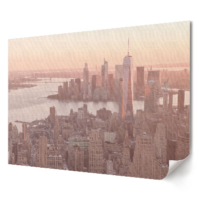 Tablou canvas modern Apus de soare peste New York