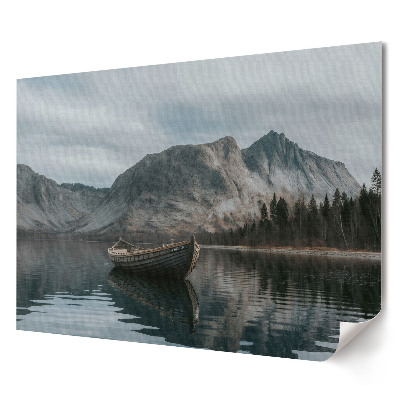 Poster de perete elegant O scenă liniștită lângă un lac de munte