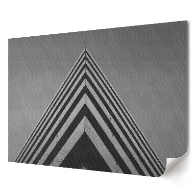 Poster stilat pentru living Forme geometrice în arhitectura monocromatică