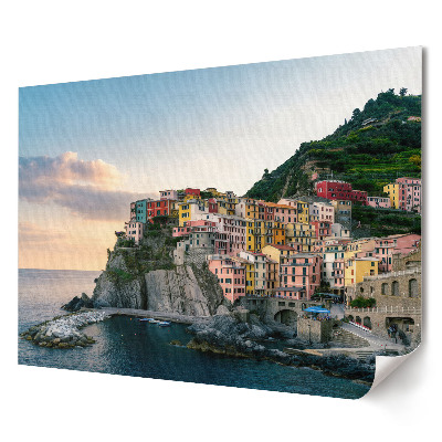 Poster stilat pentru living Un sat pitoresc de pe litoralul Italiei
