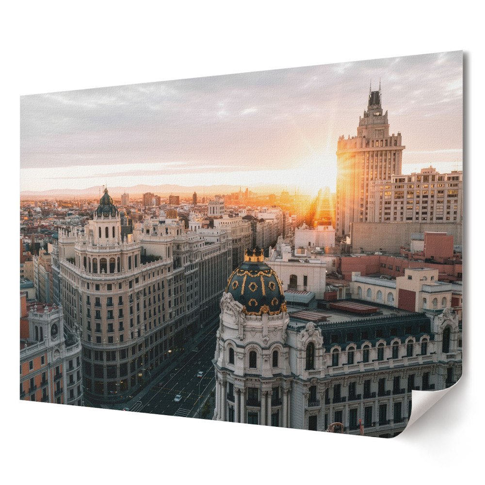 Tablou canvas modern Apus de soare peste oraș