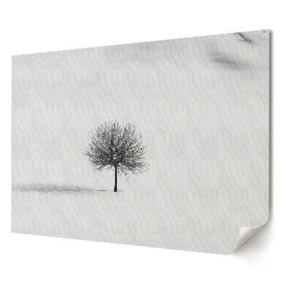 Tablou canvas modern Un copac singuratic într-un peisaj de iarnă