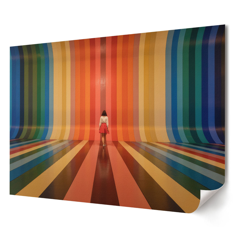Poster stilat pentru living O cale colorată către o destinație necunoscută