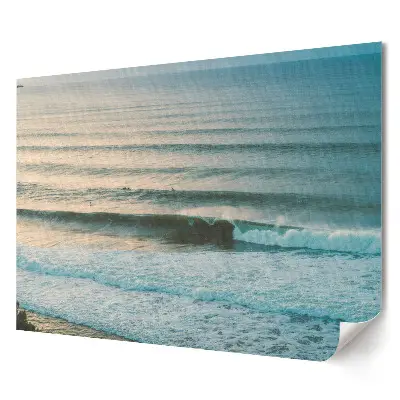 Poster de perete elegant cu valurile oceanului dimineața