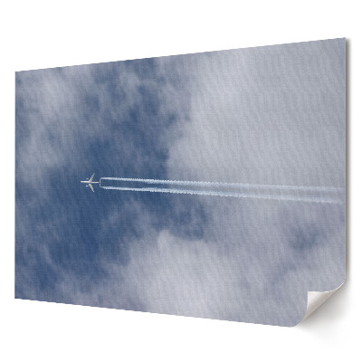 Tablou canvas modern Un avion pe fundalul cerului și al norilor