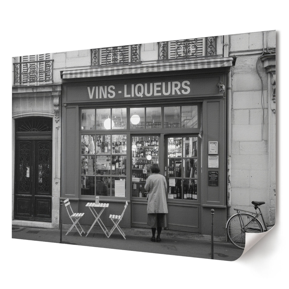 Poster de perete elegant Magazin de vinuri în Paris