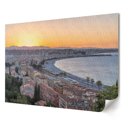 Poster stilat pentru living Apus de soare peste Nisa