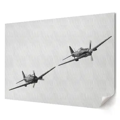 Tablou canvas modern cu avioane istorice în zbor