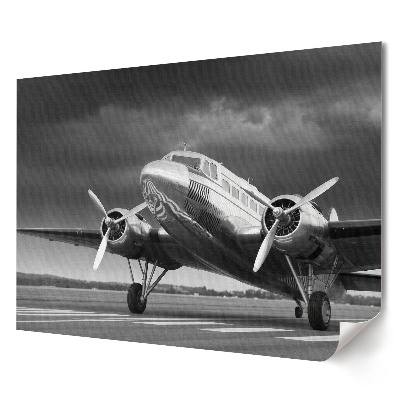 Tablou canvas modern Avion vechi pe pistă