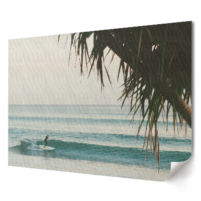 Tablou canvas modern Surfând pe valurile calme ale mării