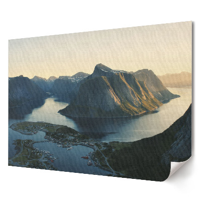 Tablou canvas modern Peisaj montan pitoresc la apus