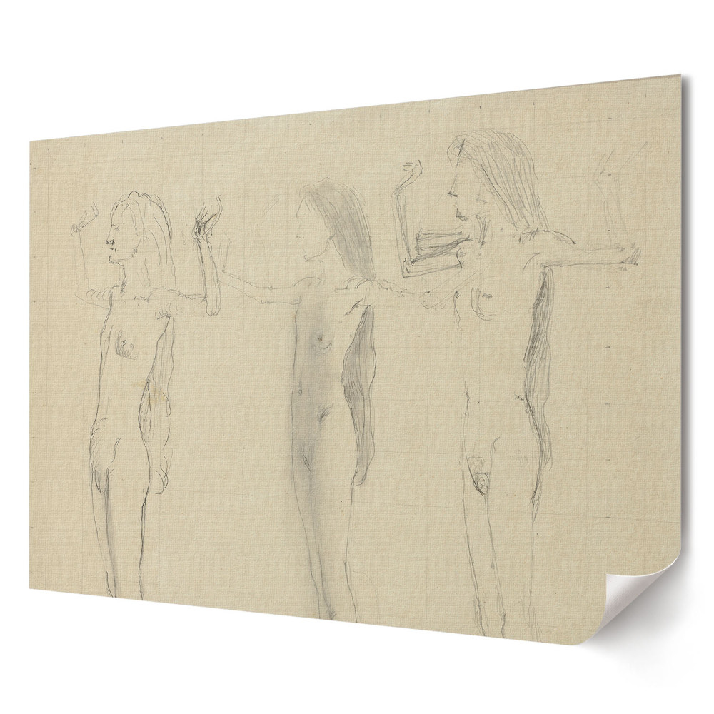 Tablou canvas modern Studiul unei figuri feminine în mișcare