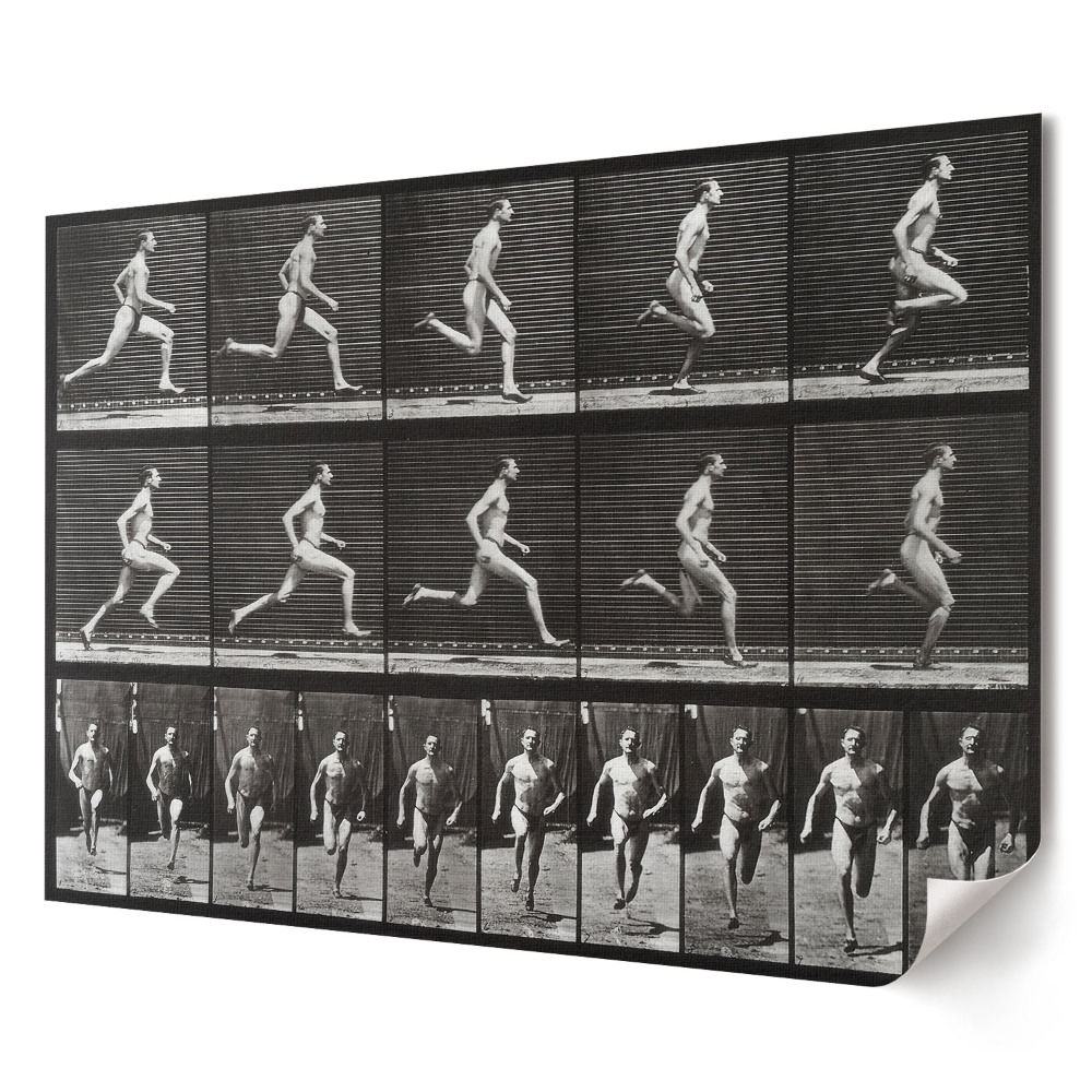 Poster stilat pentru living Evoluția alergării în fotografia secvențială