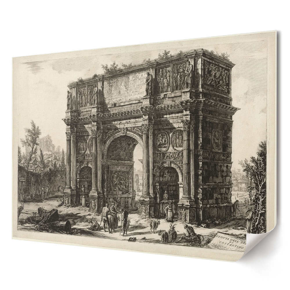 Poster stilat pentru living Un arc de triumf în stil clasic