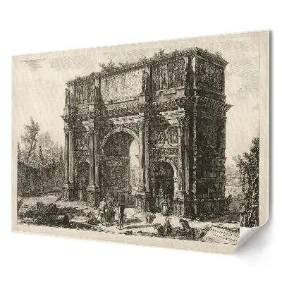 Poster pentru living cu Arcul de Triumf în stil clasic