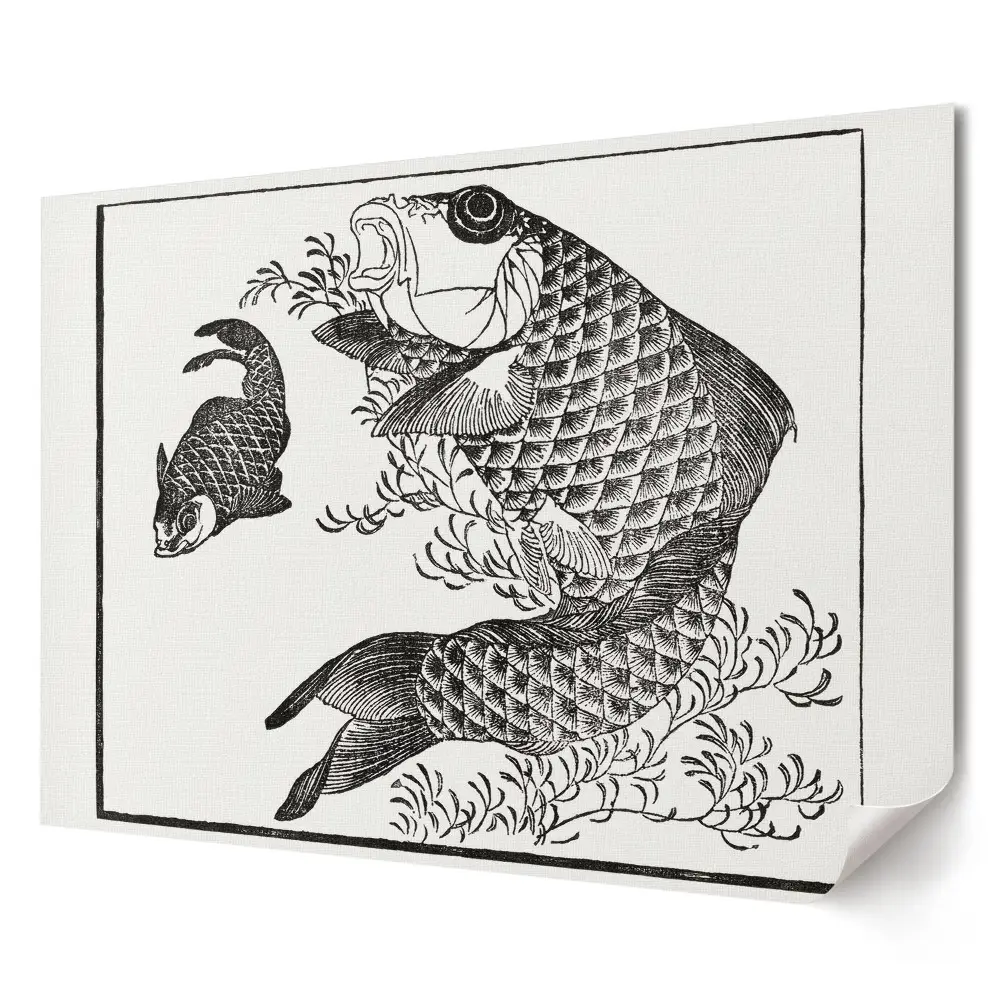 Tablou canvas modern cu motive de pește în stil clasic