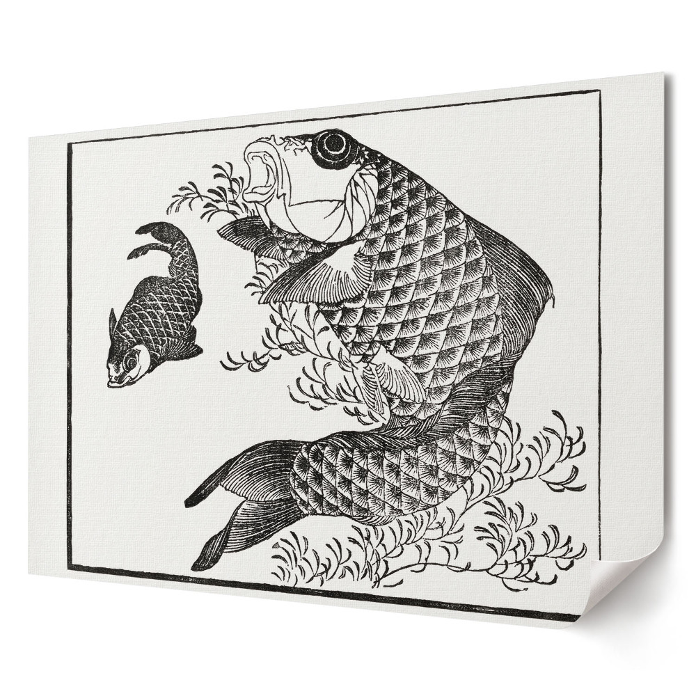 Tablou canvas modern Motive de pește într-un stil clasic