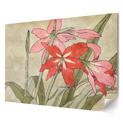 Tablou canvas modern Flori în nuanțe delicate de roz