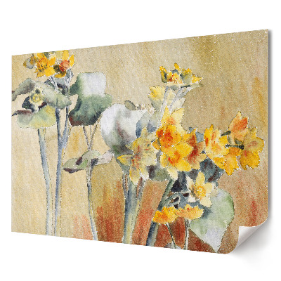 Poster stilat pentru living O compoziție florală în culori delicate