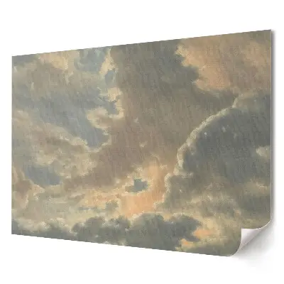 Poster de perete elegant cu apus de soare printre nori