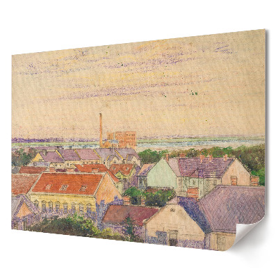 Tablou canvas modern Vedere a orașului la amurg