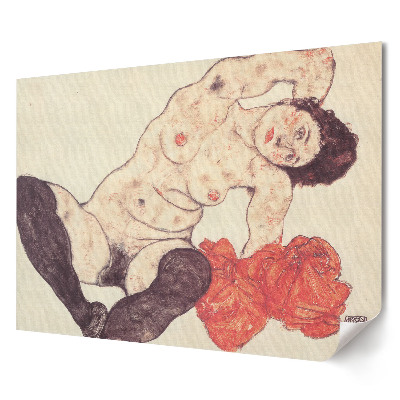 Tablou canvas modern Nud feminin în culori intense