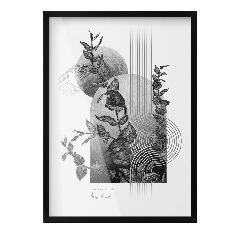 Ramă poze neagră 50x70 cm