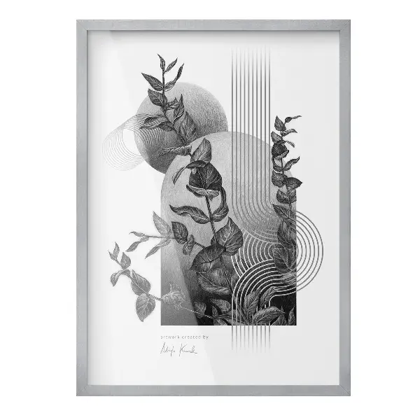 Ramă tablouri argintie 50x70 cm
