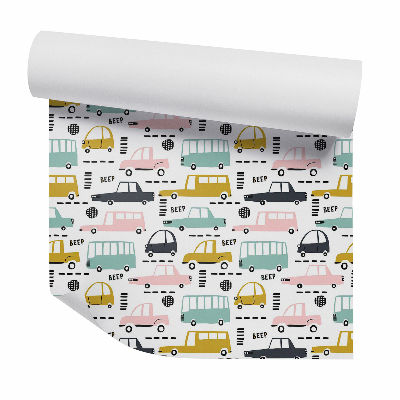 Tapet de perete Vehicule mașini stradă culori strălucitoare
