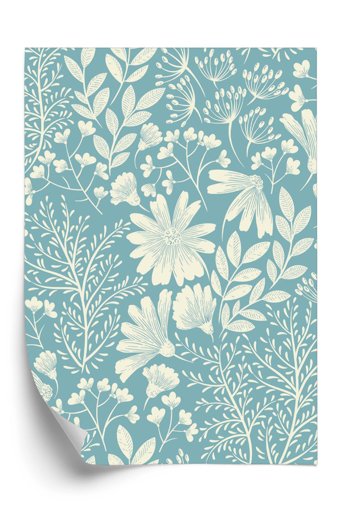 Tapet decorativ Model floral de primăvară