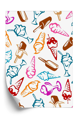 Tapet perete Deserturi cu inghetata