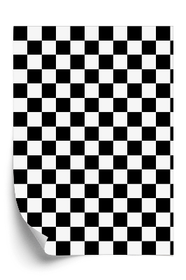 Tapet perete Tabla de șah pătrată