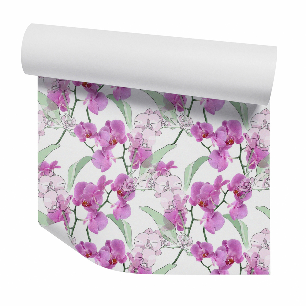 Tapet decorativ Orhidee decorative violet