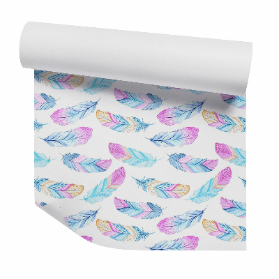 Tapet perete Pene de pasăre din desene animate pastel