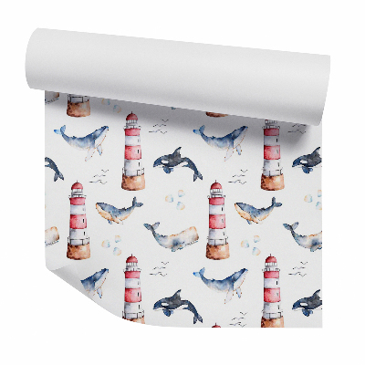 Tapet Balenele orca și balenele lanternă