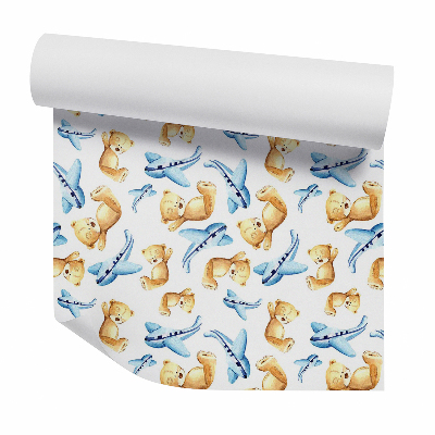 Tapet de perete Avioane și ursuleți de pluș