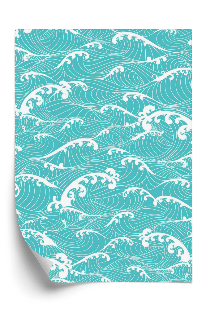 Tapet valurile oceanului